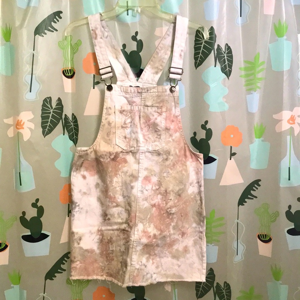 Wild Fable fall colored tie dyed overall skirt w/1 pocket